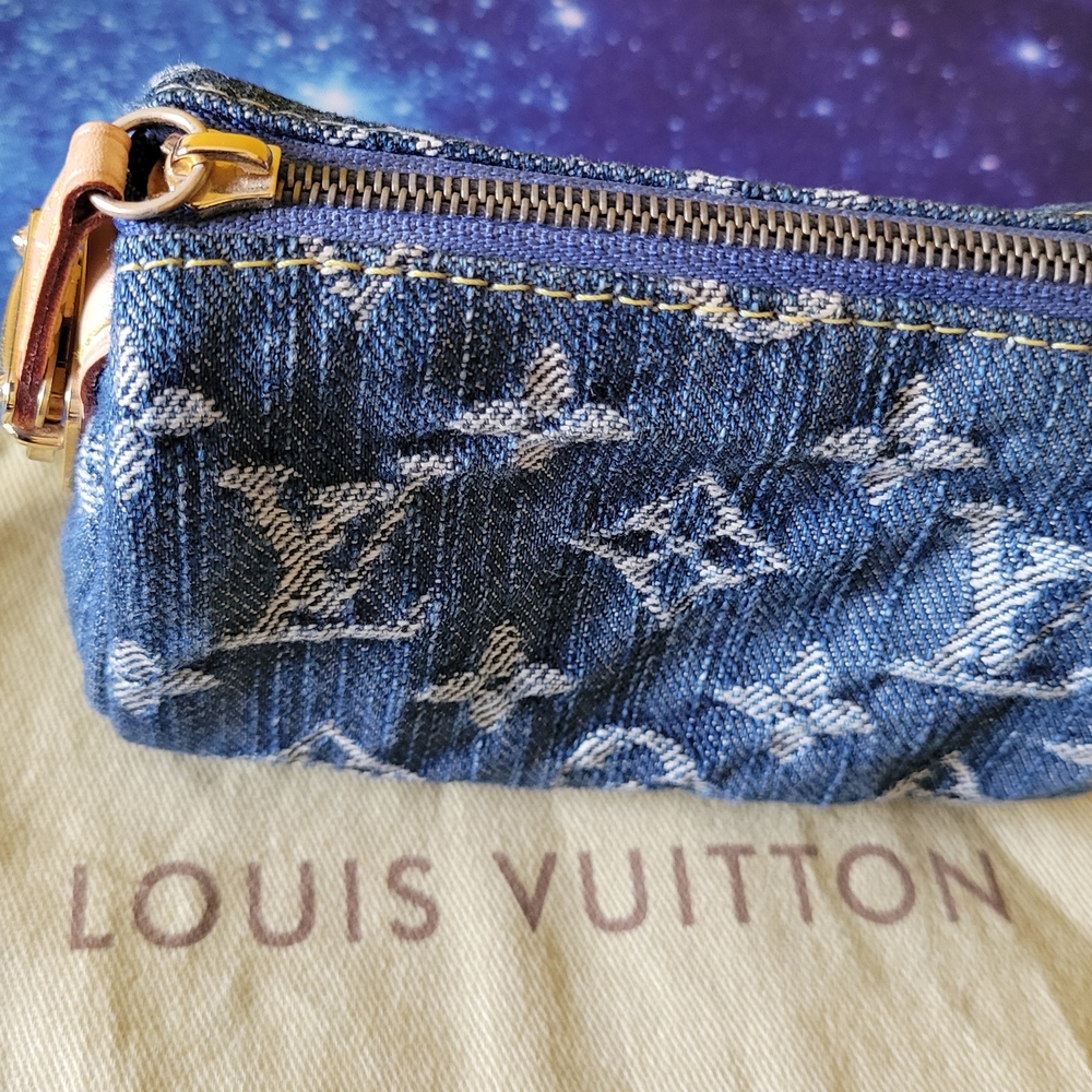 Louis Vuitton Blue Denim Mini Bag - Picture 10 of 12